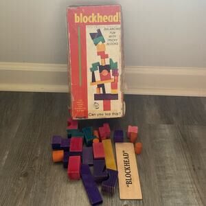VTG VINTAGE 1960s BLOCKHEAD GAME SAAFIELD